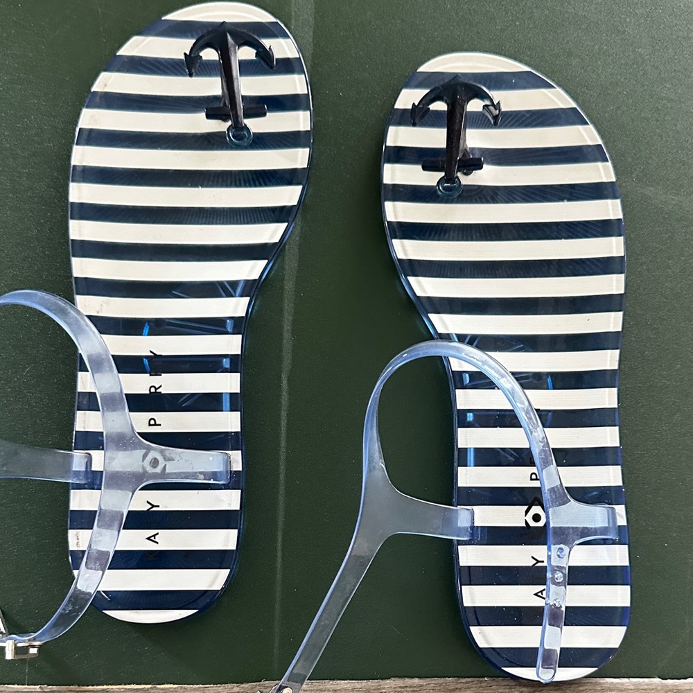 Katy Perry Collections Blue and White Sandals
